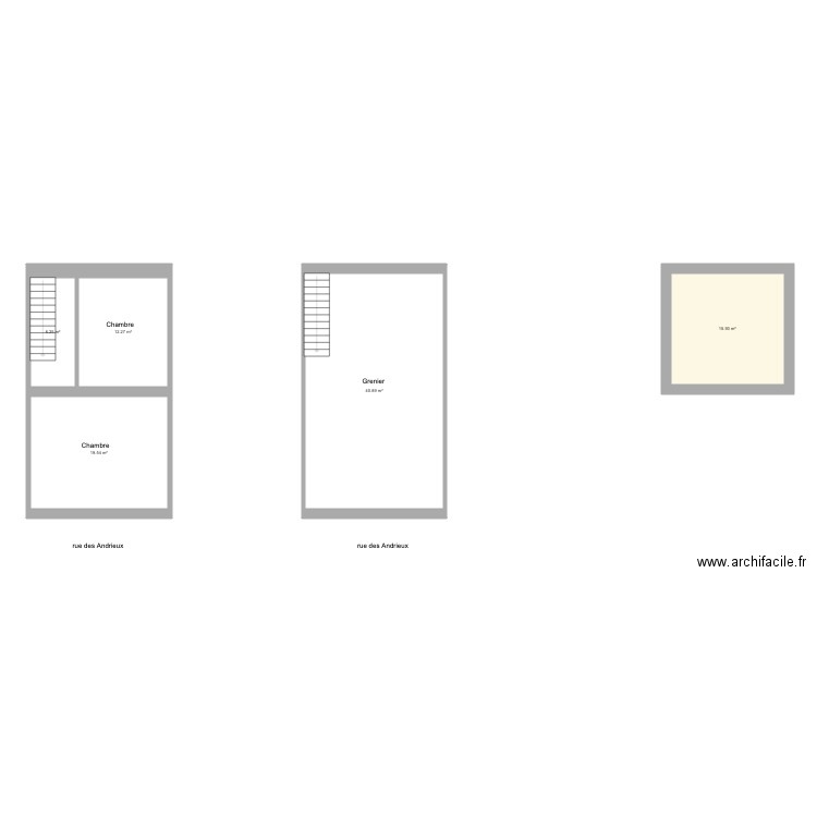 andrieux étages. Plan de 0 pièce et 0 m2