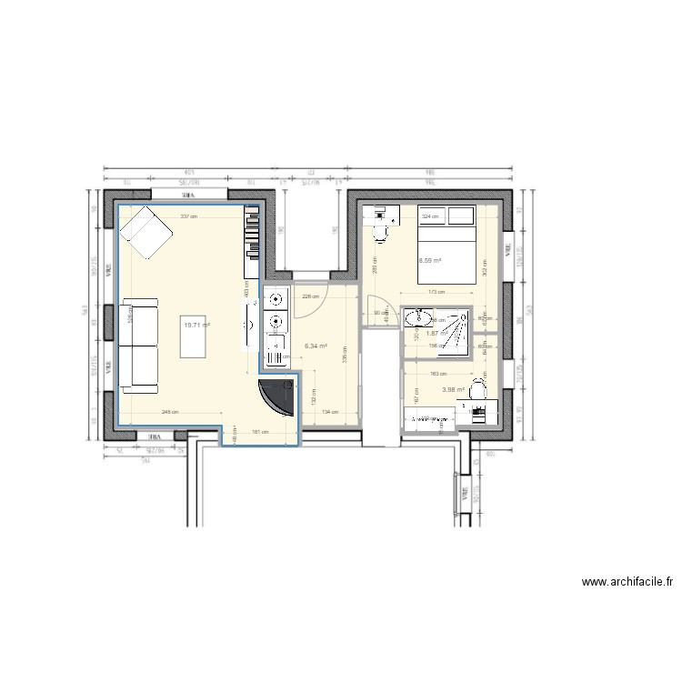 Touze Sebastion sdb 4. Plan de 0 pièce et 0 m2