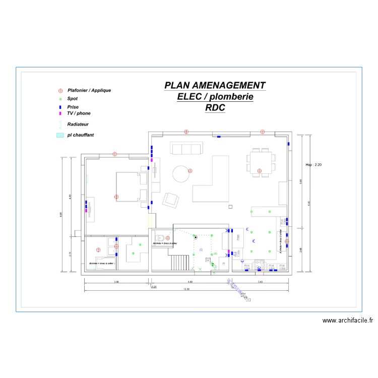 BRETTE  ELEC RDC. Plan de 0 pièce et 0 m2