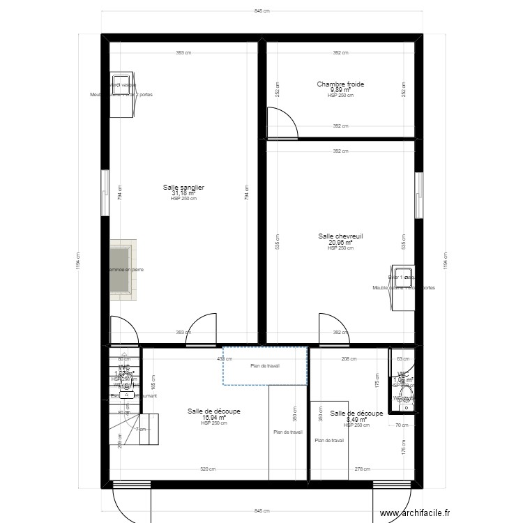 MAISON DE CHASSE. Plan de 0 pièce et 0 m2