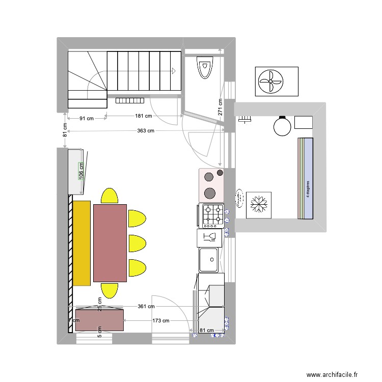 cuisine 3. Plan de 0 pièce et 0 m2