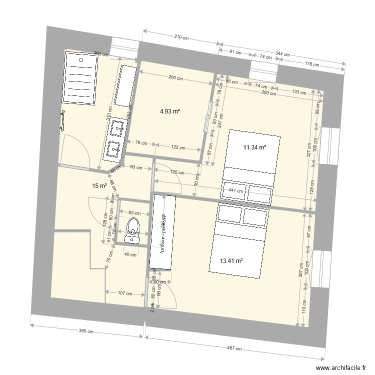 r1 quentin. Plan de 0 pièce et 0 m2