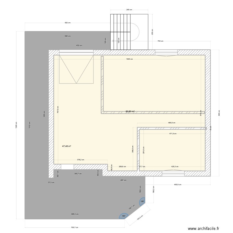 Maison Actuelle. Plan de 0 pièce et 0 m2