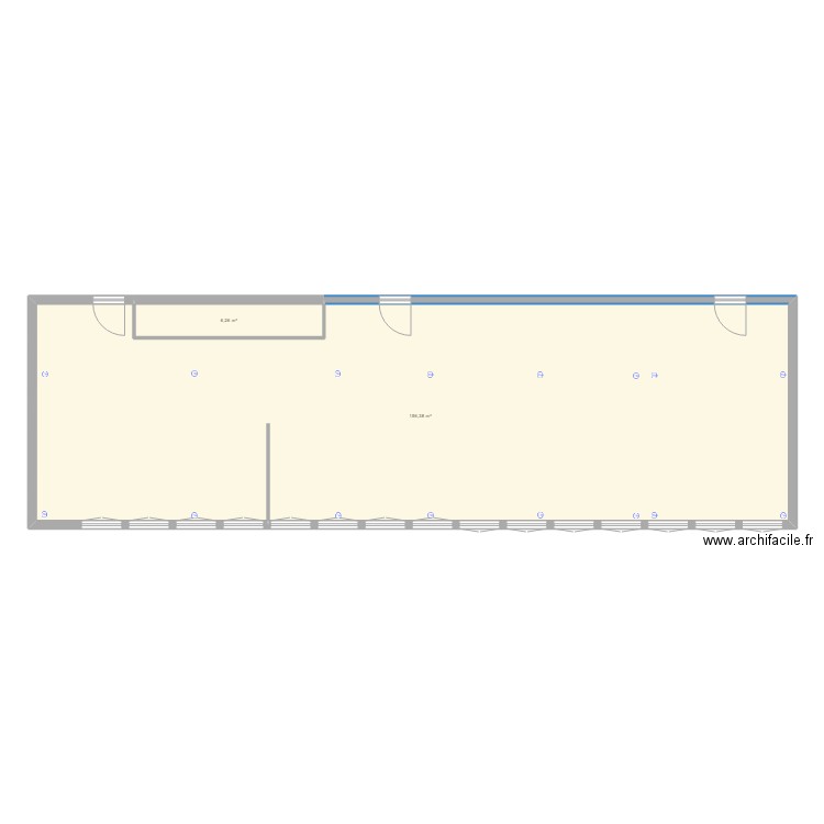 Bureau vide. Plan de 0 pièce et 0 m2