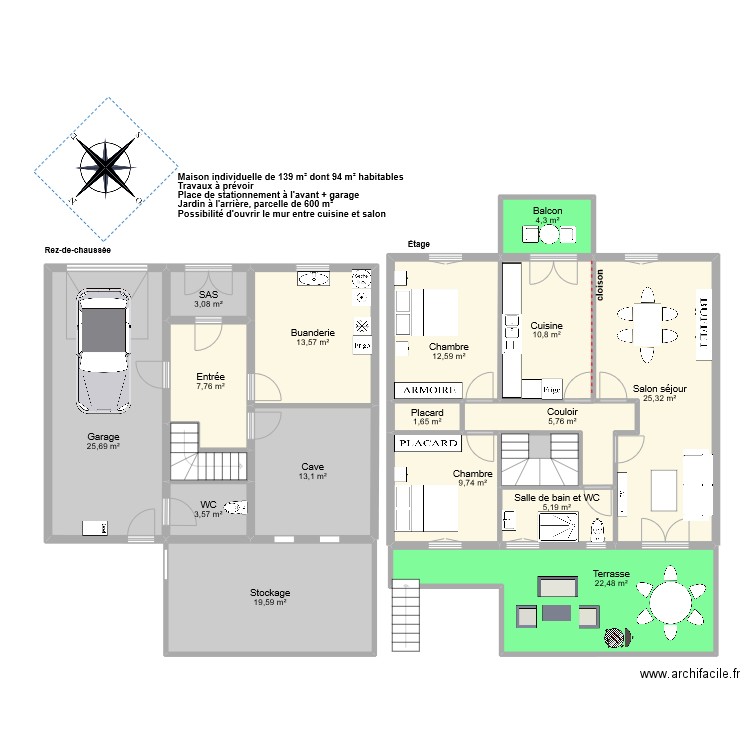 DELIOT Saulxures. Plan de 18 pièces et 190 m2