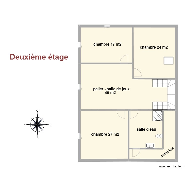 2eme étage castelnau riviere basse. Plan de 0 pièce et 0 m2