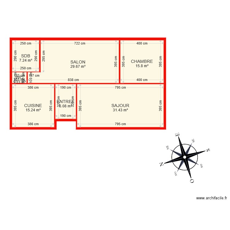 BI 6414 RDC OUAFAE. Plan de 0 pièce et 0 m2