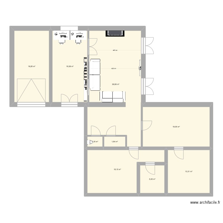 Marcy New mai 2023 var 1. Plan de 9 pièces et 136 m2