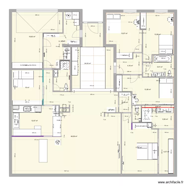 New 2 modifie v3 avec modif de la cuisine. Plan de 