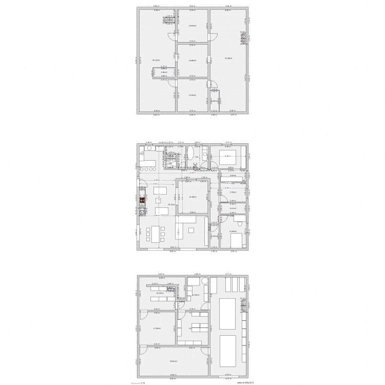 plan 2 ch .01. Plan de 0 pièce et 0 m2