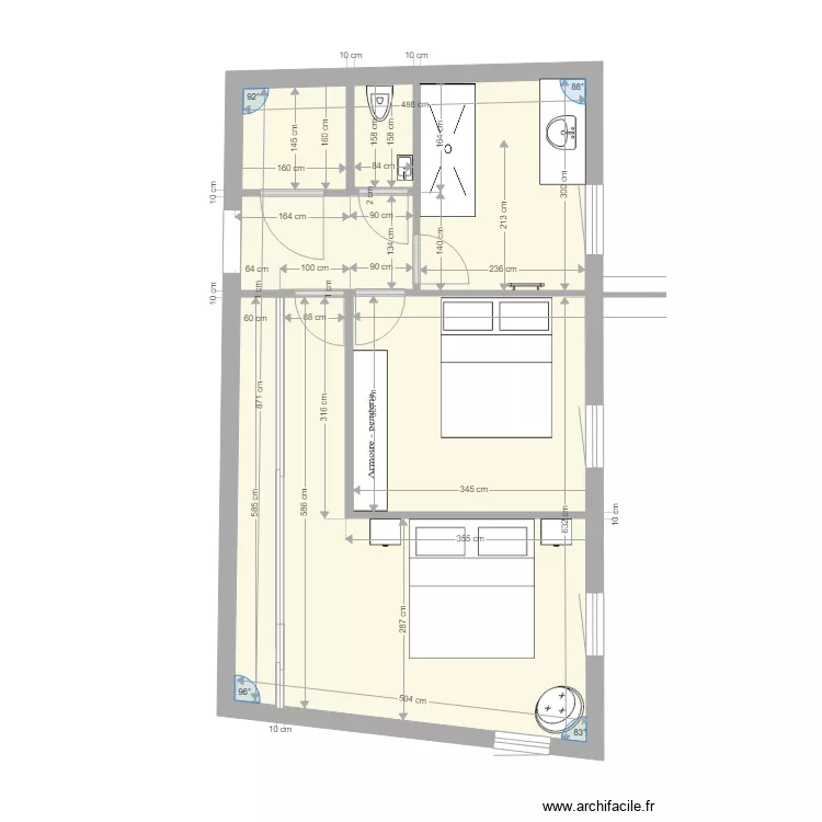 coin nuit 2ème ok. Plan de coin nuit 2ème ok. Plan de