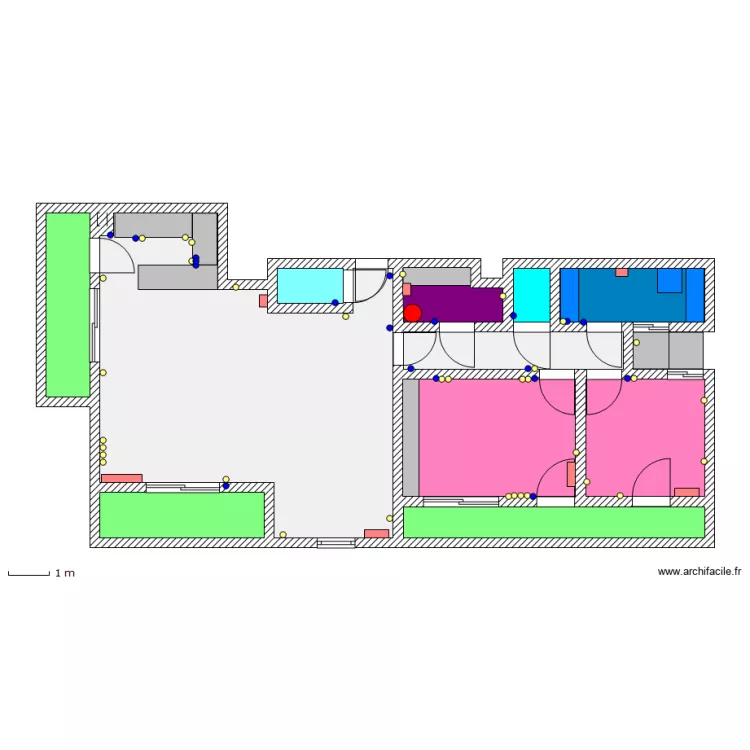 Niort - Quai Metayer. Plan de 