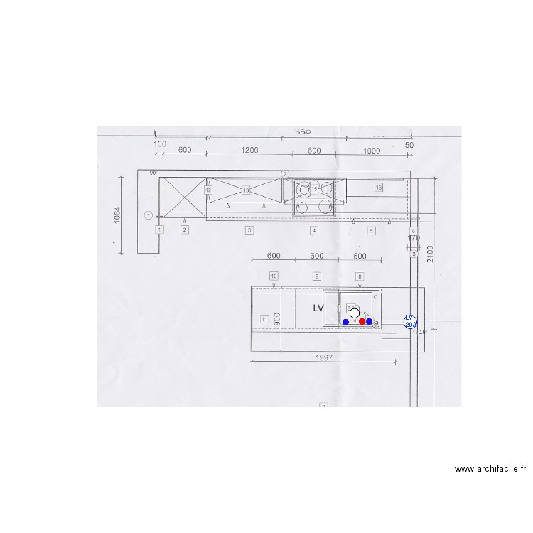 COUGUL PLOMB ELEC ILOT CUIS. Plan de 0 pièce et 0 m2