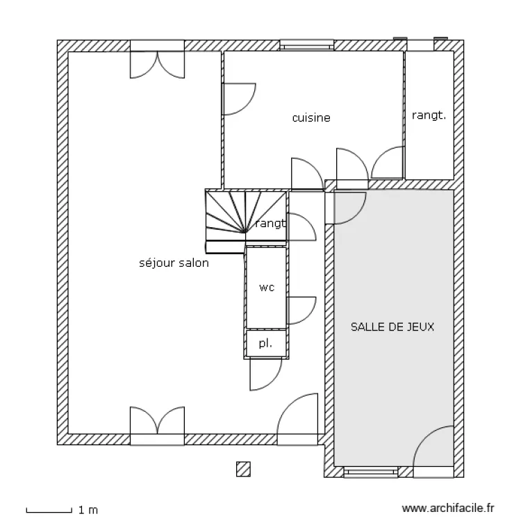 R.D.C PROJET. Plan de R.D.C PROJET. Plan de