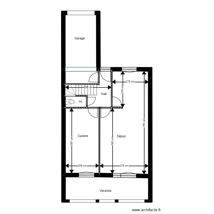 ODELLA RDC COTE. Plan de 0 pièce et 0 m2