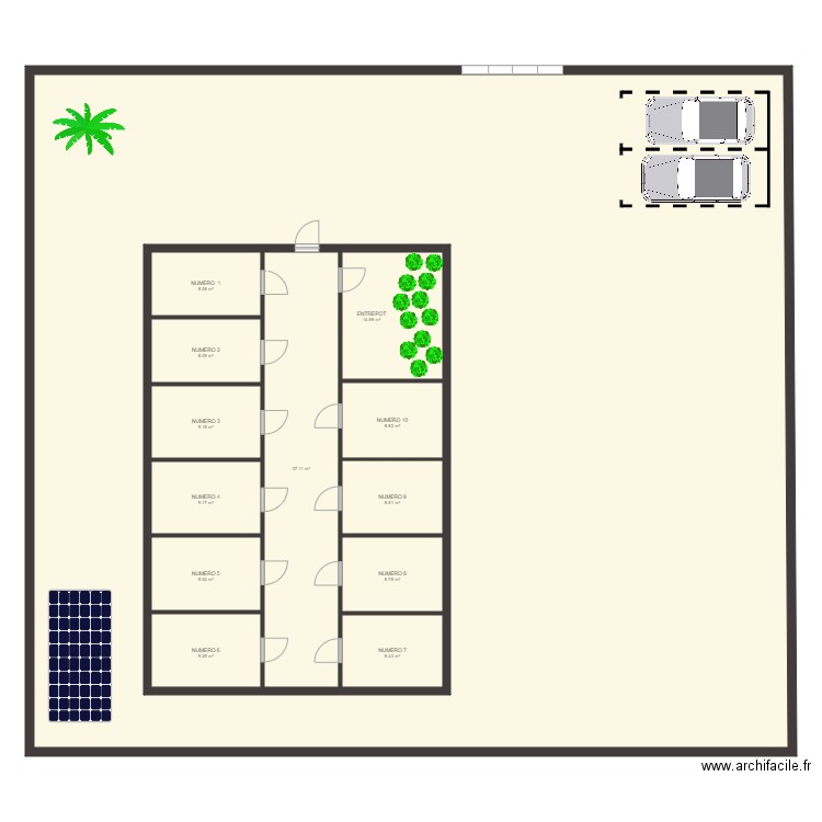 porcherie. Plan de 0 pièce et 0 m2