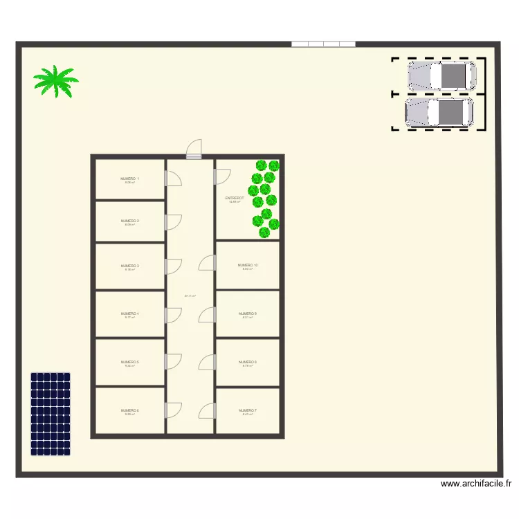 porcherie. Plan de 