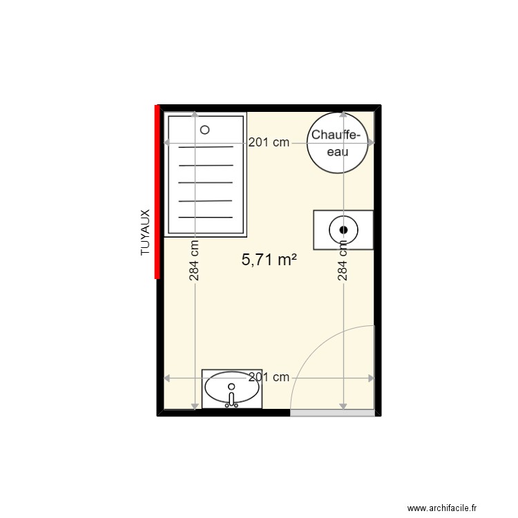 MACIEJEWSKI J CHRISTOPHE . Plan de 1 pièce et 6 m2