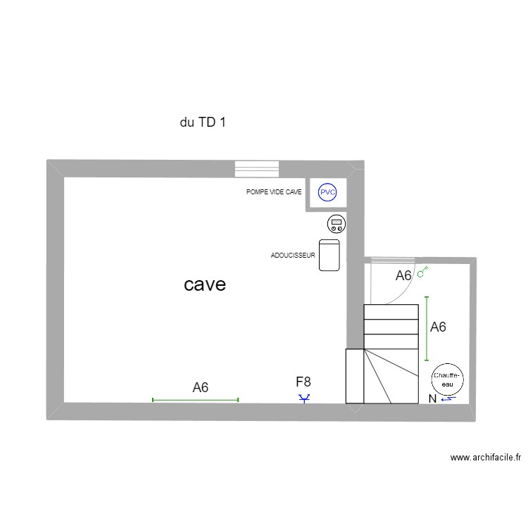 maison cave. Plan de 0 pièce et 0 m2