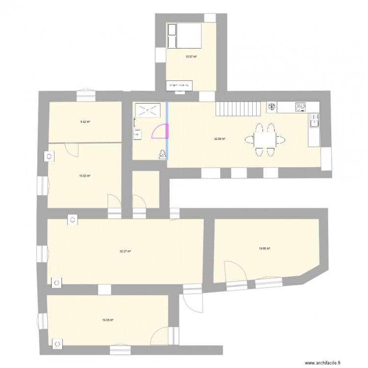 mylene fontier 1. Plan de 0 pièce et 0 m2