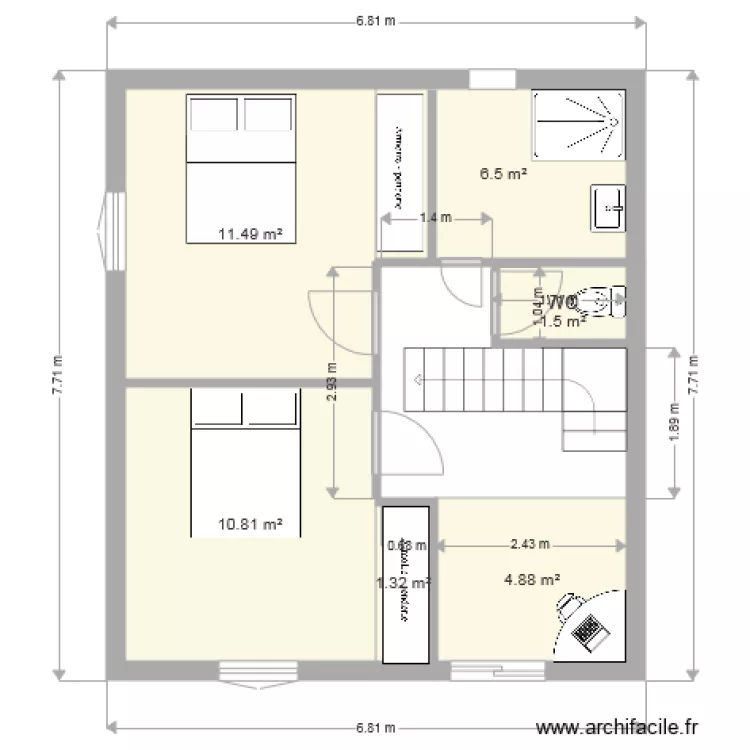 PREMIER ETAGE PLAN MAISON MEUBEL. Plan de PREMIER ETAGE PLAN MAISON MEUBEL. Plan de
