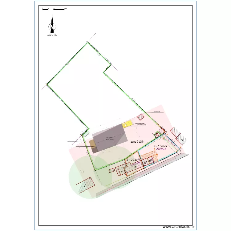 urbanisme 21 5M ABRIS BAS. Plan de 