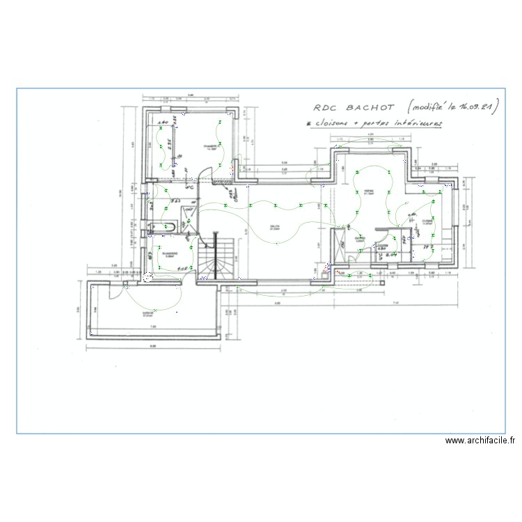 Nouveau plan Bachot RDC. Plan de 0 pièce et 0 m2