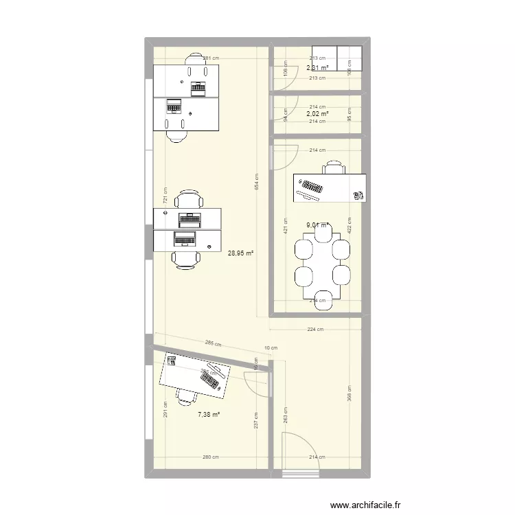 BUREAU 1. Plan de 