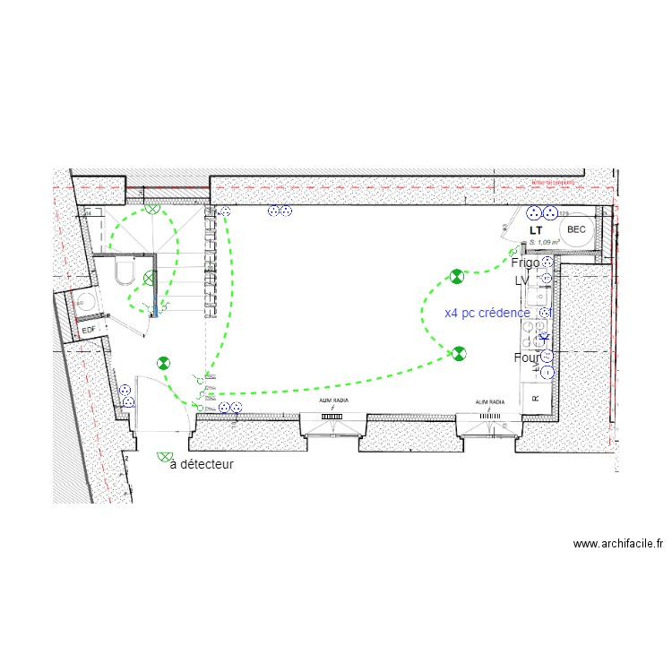 rez de chaussé Gilot. Plan de 0 pièce et 0 m2