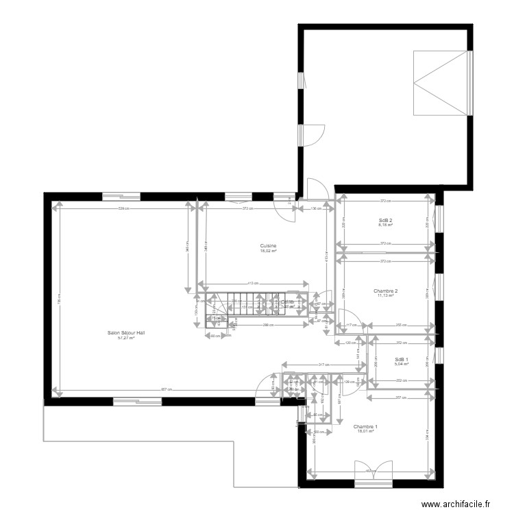 Coustaou. Plan de 0 pièce et 0 m2