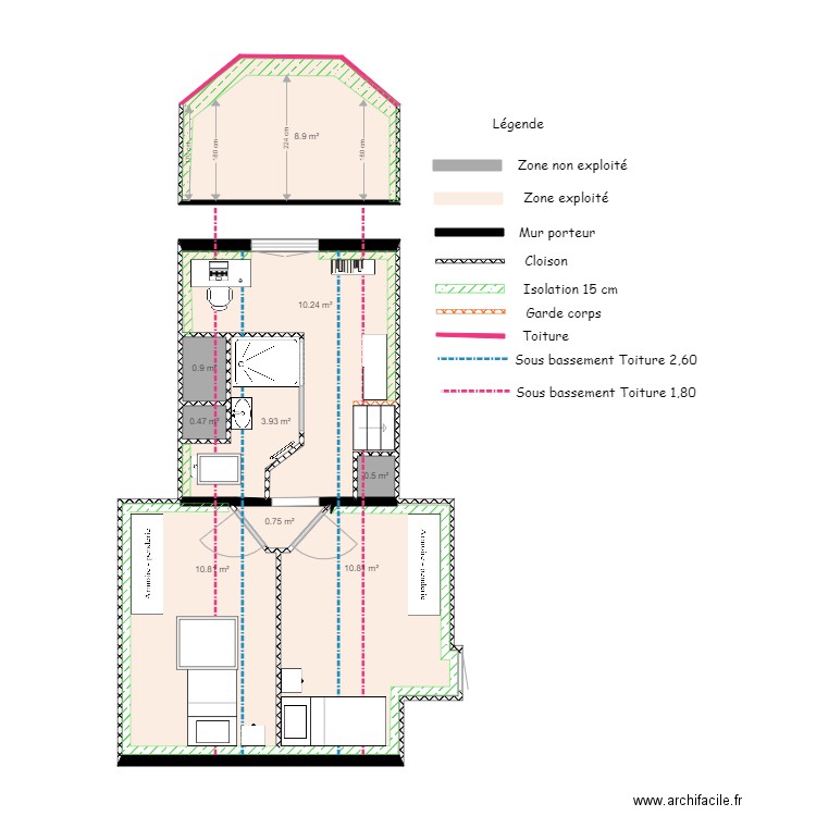 MONNERET Aline V1. Plan de 0 pièce et 0 m2