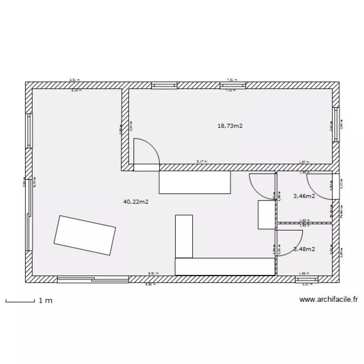 PLAN "C" RDC 66M2. Plan de PLAN "C" RDC 66M2. Plan de