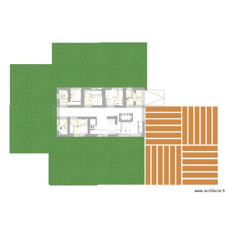 Maison Futuna et Nouméa avec pelouse. Plan de 0 pièce et 0 m2
