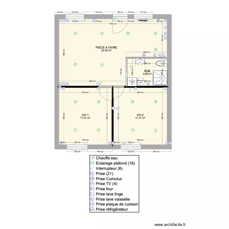 appartement 3 FIN. Plan de 