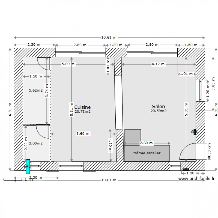 Maçon RDC . Plan de 0 pièce et 0 m2