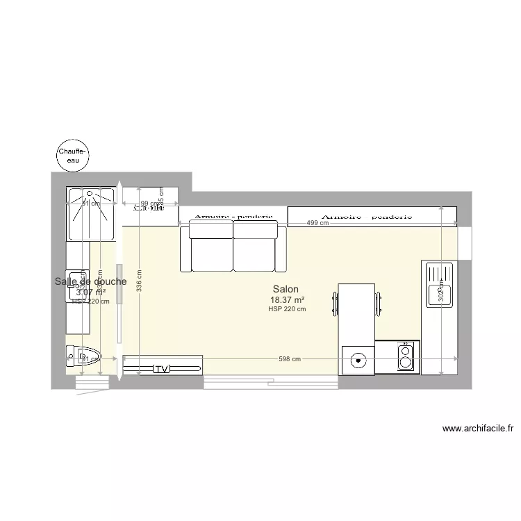 Studio6. Plan de 