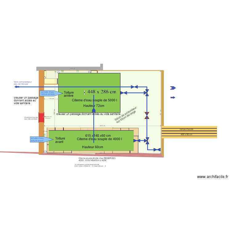  terrasse citerne eau 07. Plan de 0 pièce et 0 m2