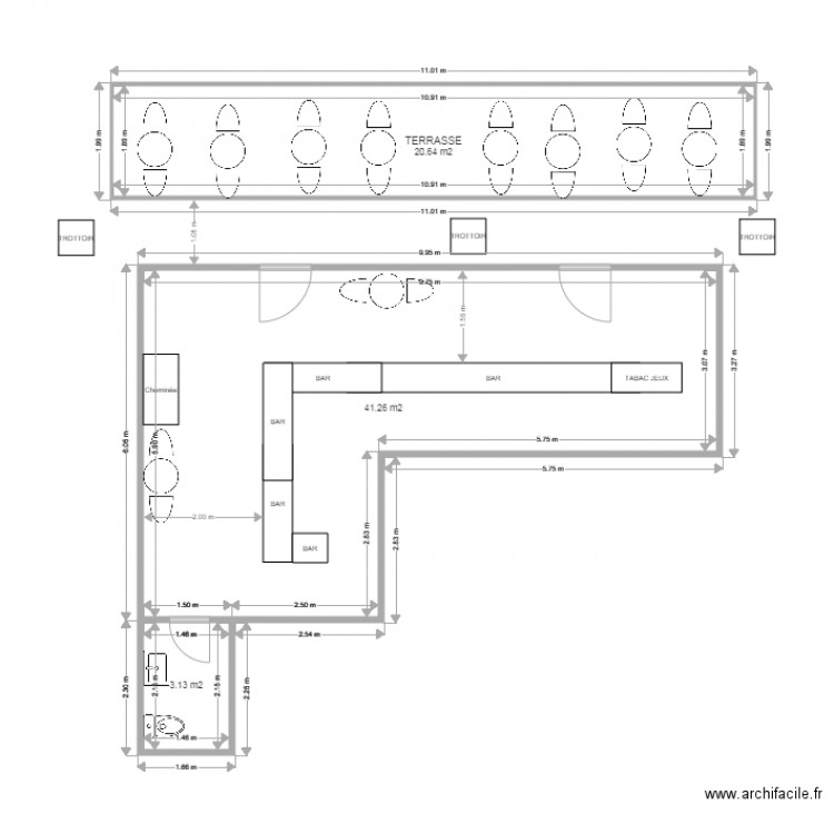 LE CHIQUITO BRACIEUX. Plan de 0 pièce et 0 m2