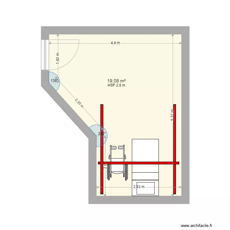 EHPAD les jardins d iroise  d idron CH simple systeme H. Plan de 