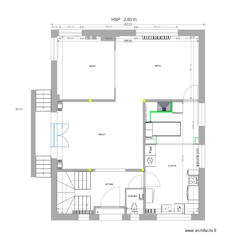 Enghien rez de chaussée 12 12 2020 . Plan de 0 pièce et 0 m2
