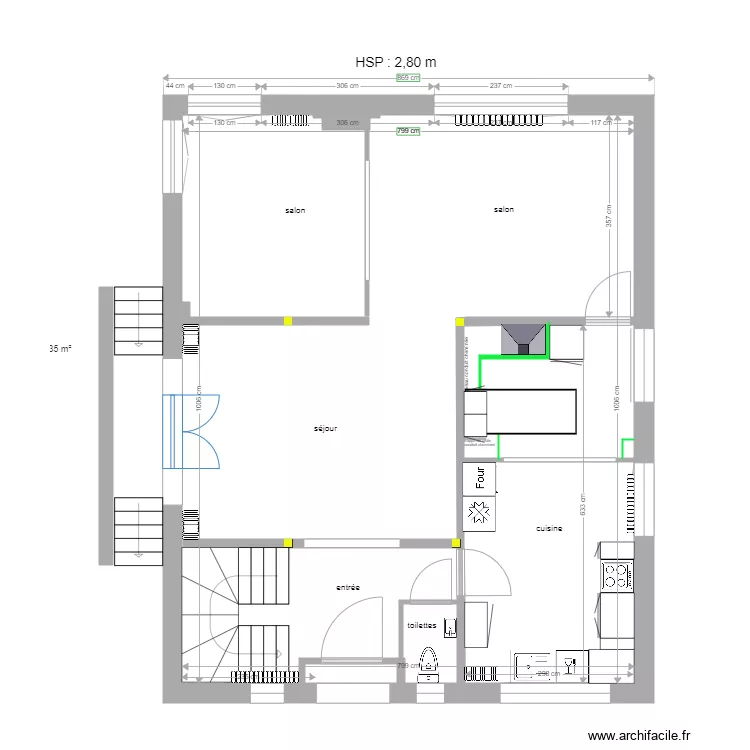 Enghien rez de chauss&eacute;e 12 12 2020 . Plan de 