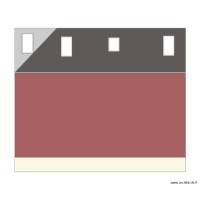 Plan facade SUD et toiture Après