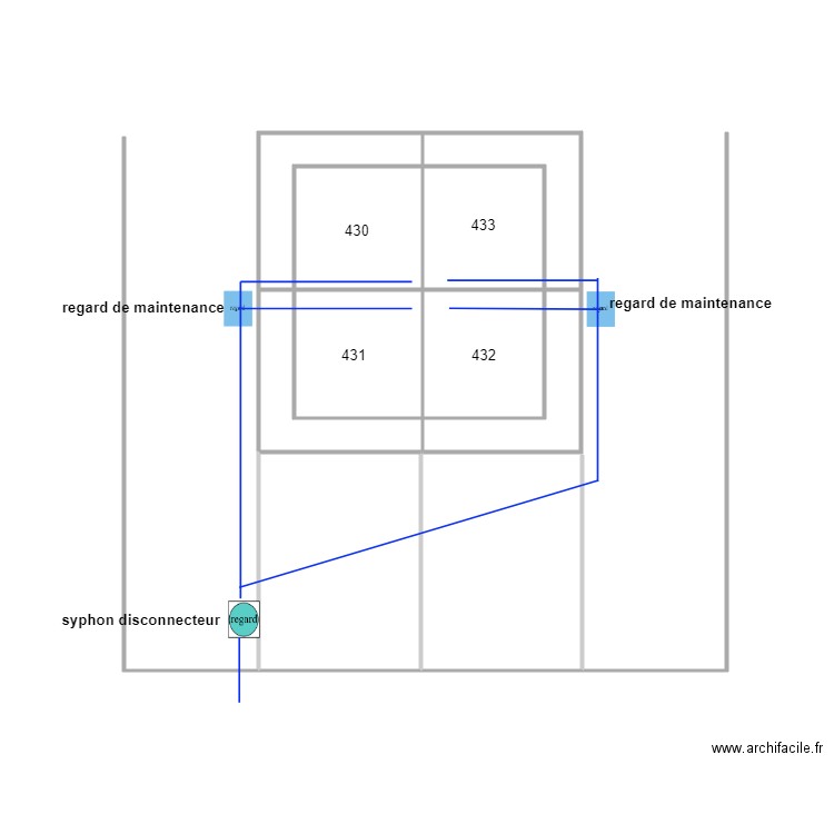 sas mimosas ass. Plan de 8 pièces et 32 m2