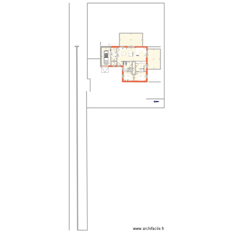 essai 2. Plan de 10 pièces et 200 m2