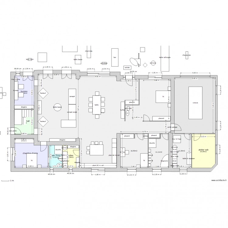 tres grd changement. Plan de 0 pièce et 0 m2