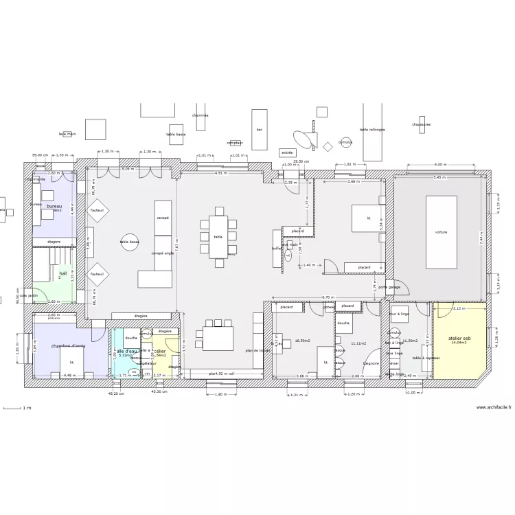 tres grd changement. Plan de 