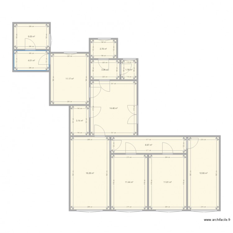 raday 43. Plan de 0 pièce et 0 m2