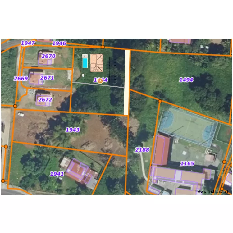 MORNE PITAULT. Plan de 