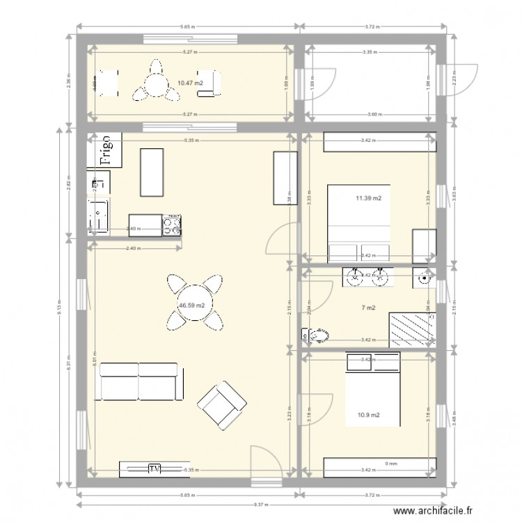 groix. Plan de 0 pièce et 0 m2