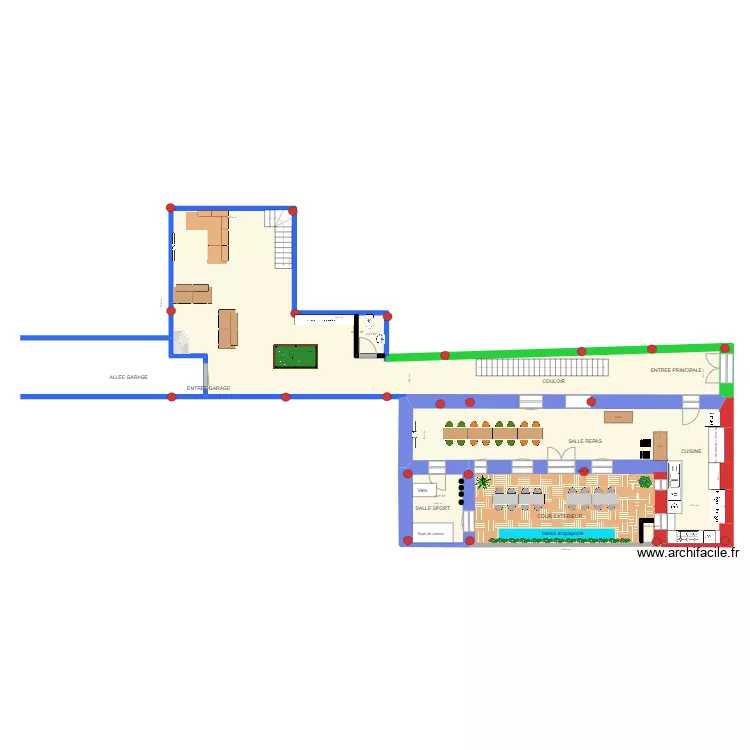 rez chauss&eacute;e. Plan de 